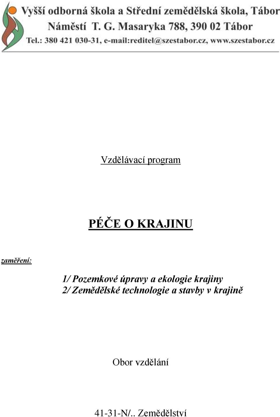 krajiny 2/ Zemědělské