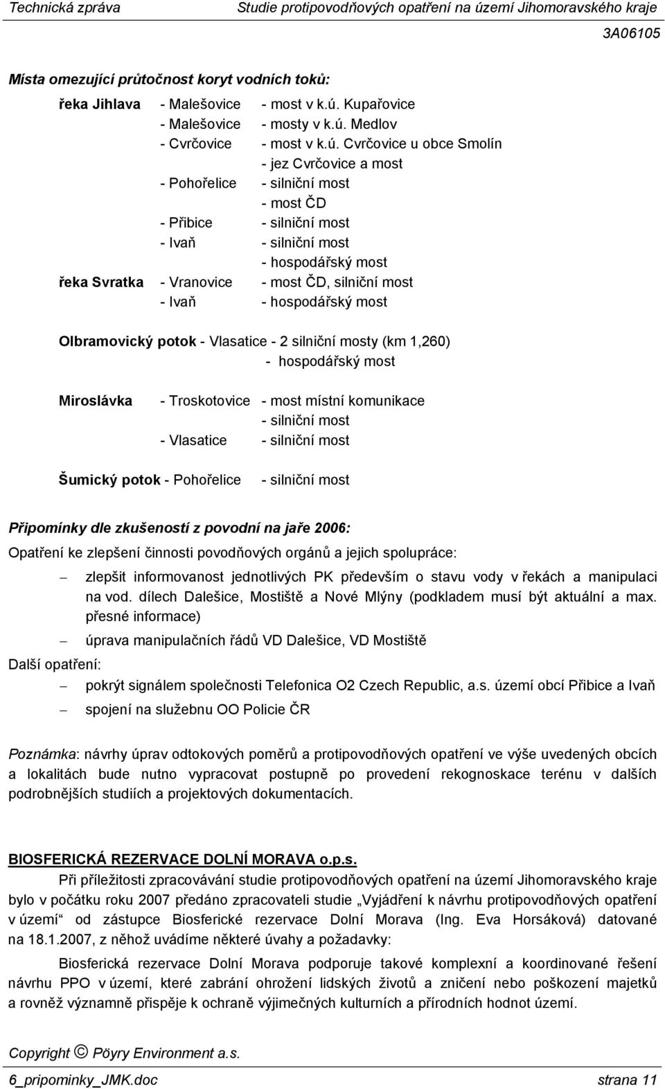 Medlov - Cvrčovice - most v k.ú.