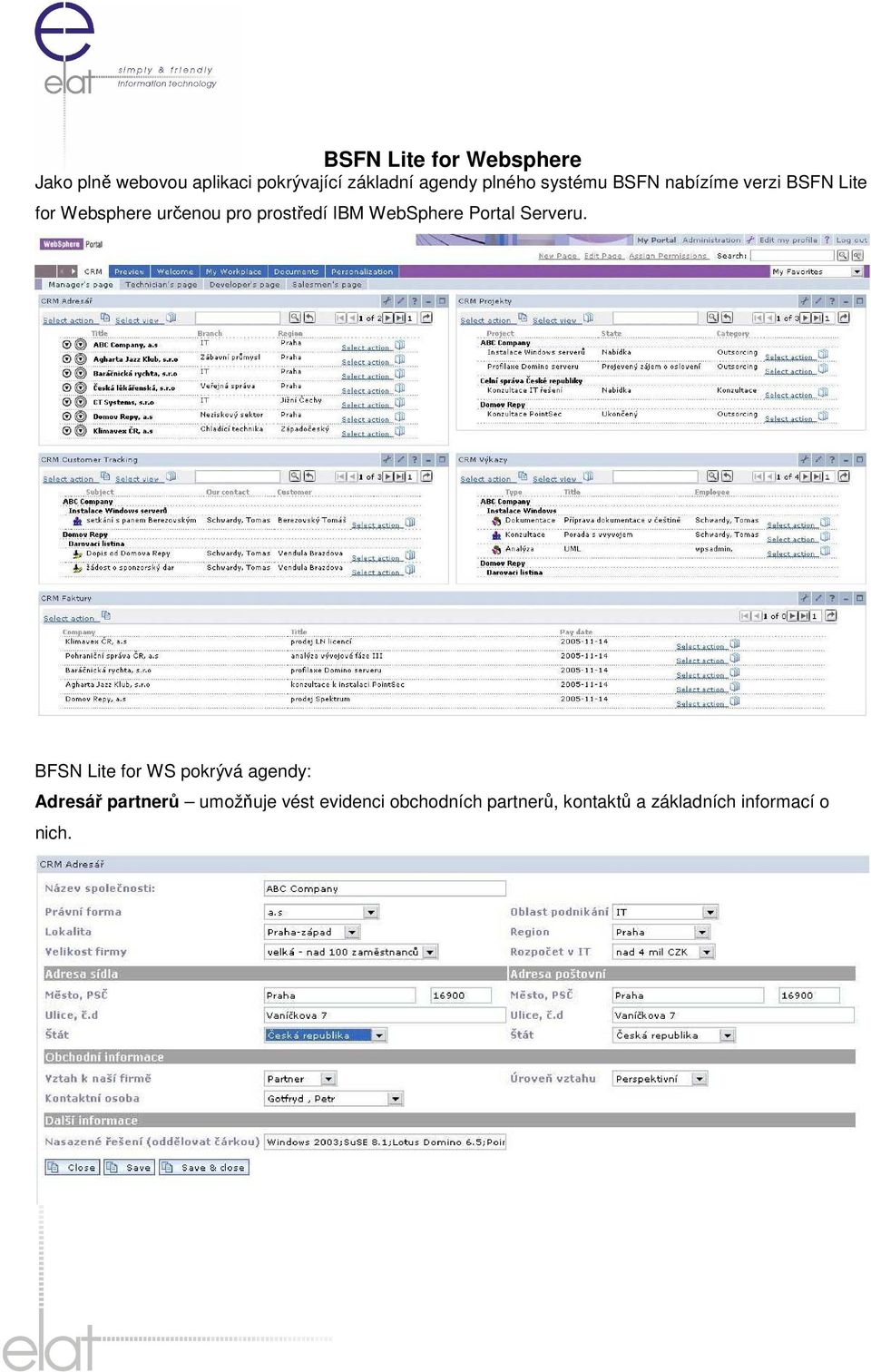 IBM WebSphere Portal Serveru.