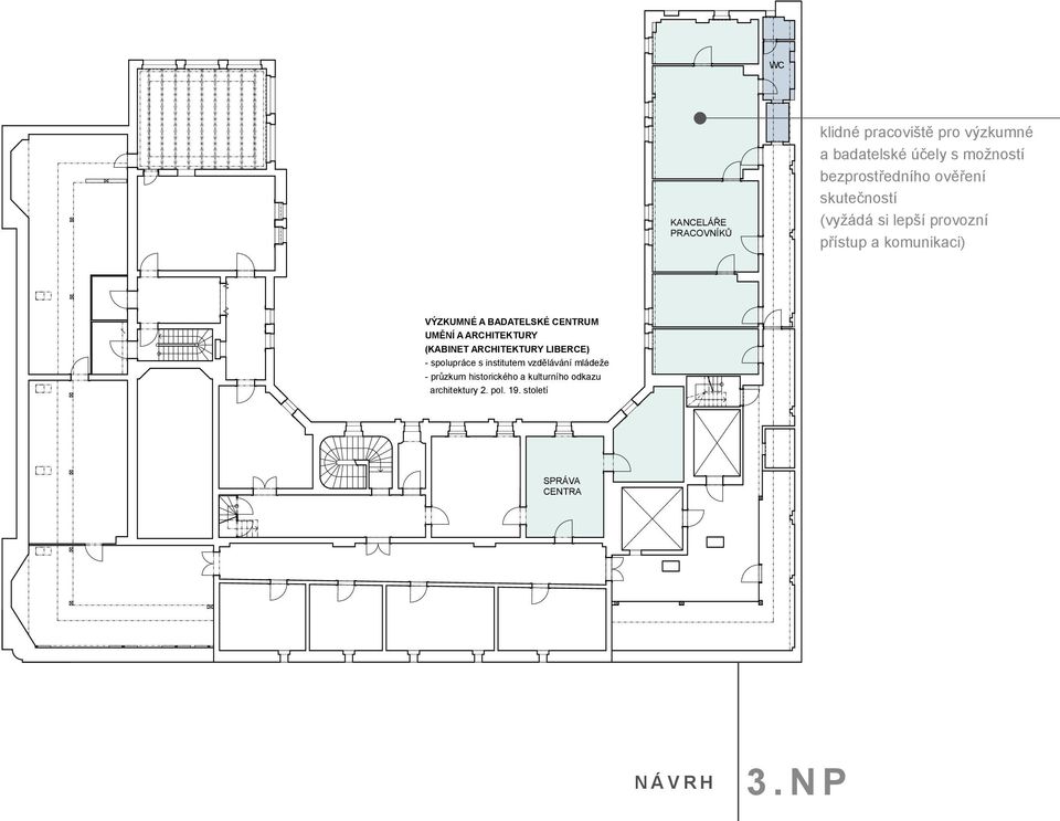 ARCHITEKTURY (KABINET ARCHITEKTURY LIBERCE) - spolupráce s institutem vzdělávání mládeže - průzkum historického a kulturního