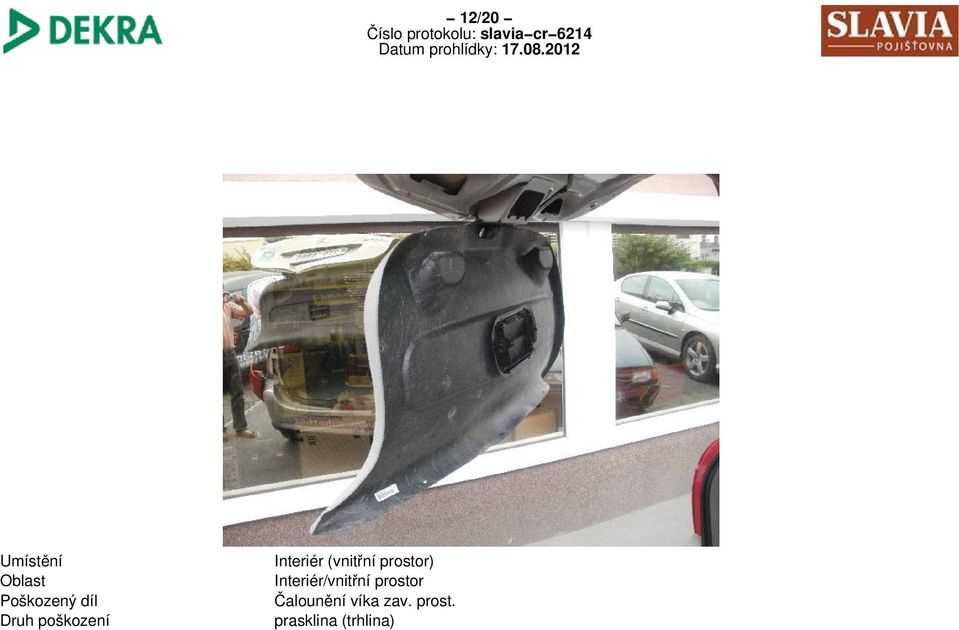prostor) Interiér/vnitřní prostor