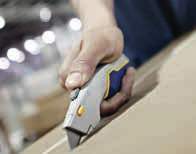 VYSOUVACÍ PRACOVNÍ NOŽE Společnost IRWIN nabízí široký sortiment vysouvacích pracovních nožů vhodných pro pestrou škálu použití, které splní různorodé požadavky řemeslníků.