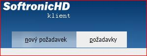 3.2 ZALOŽENÍ POŽADAVKU Po přihlášení do klientského rozhraní se klientovi objeví formulář pro založení nového požadavku. Pro manuální vyvolaní formuláře je potřeba kliknout na položku Nový požadavek.