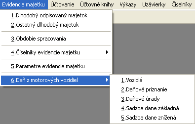 Ak daňovník nemá auto zaevidované v majetku firmy, tak automobil zaeviduje do pomocnej agendy pre daň z motorových vozidiel (pre tieto