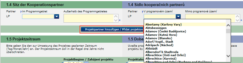 7.3 Kapitoly projektové žádosti 7.3.1 Všeobecné údaje o projektu Název projektu V poli je zanesen univerzální název, který je třeba smazat a nahradit vlastním.