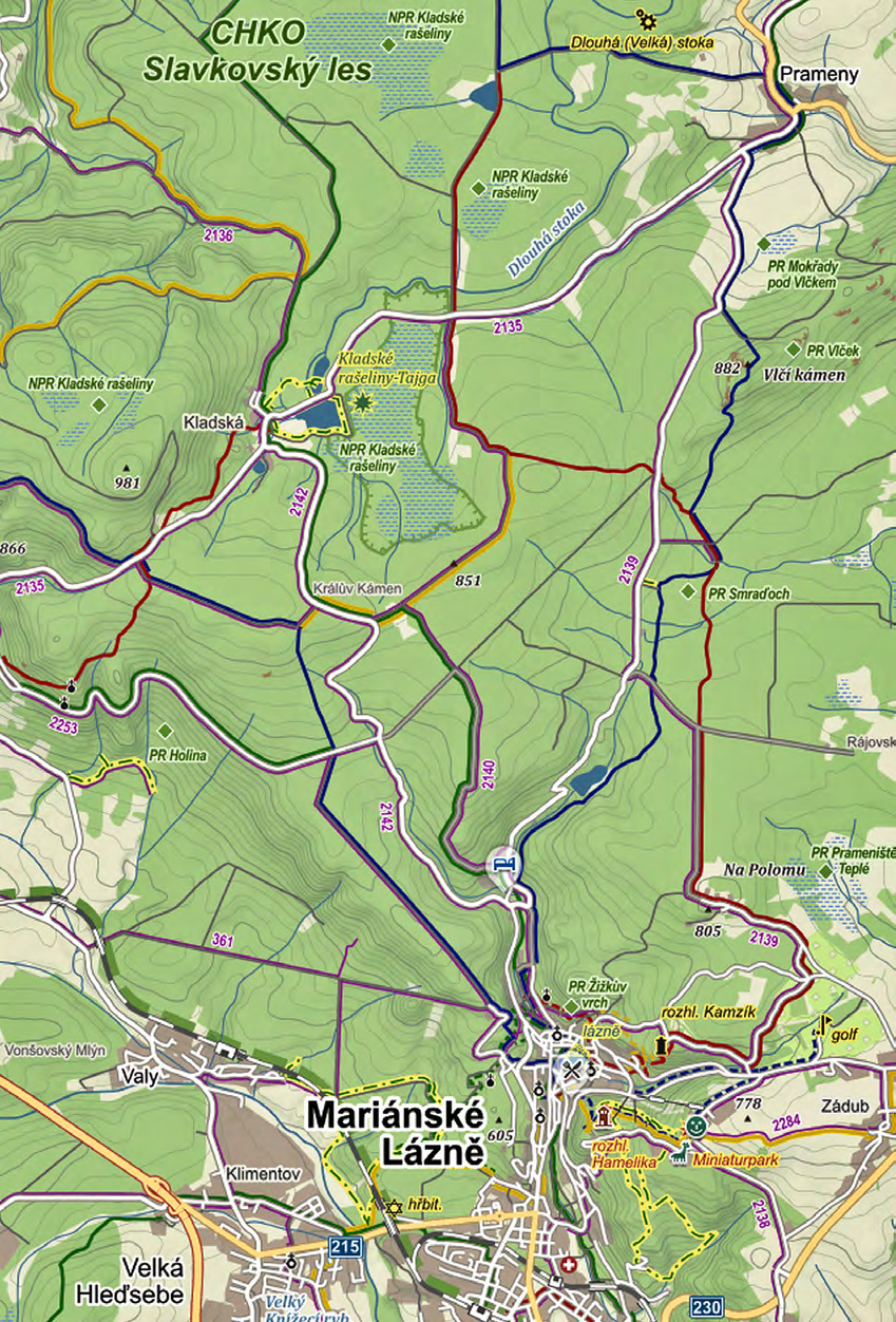 13. Klášter Teplá (24 km) premonstrátský klášter založený roku 1193 českým šlechticem Hroznatou, nově rekonstruovaný s vyhlášenou klášterní knihovnou, druhou největší a nejzachovalejší po Břevnovském