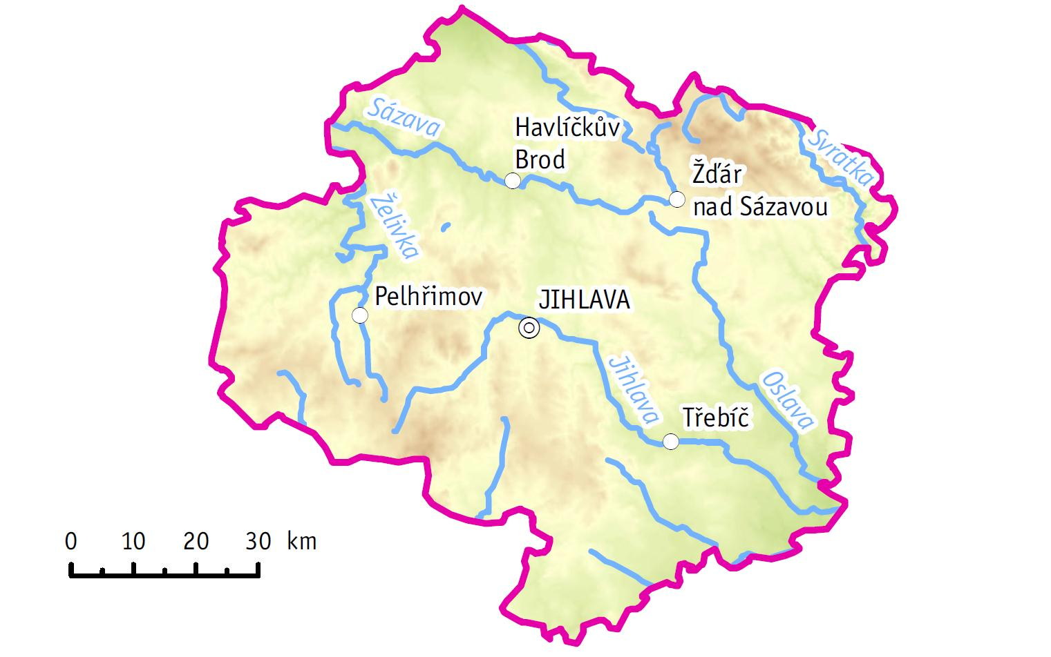 1 Úvod Kraj Vysočina se nachází v centrální části ČR a je velmi rozmanitým regionem, jehož přírodní podmínky a z nich vycházející hospodářské možnosti utvářejí stav životního prostředí kraje.