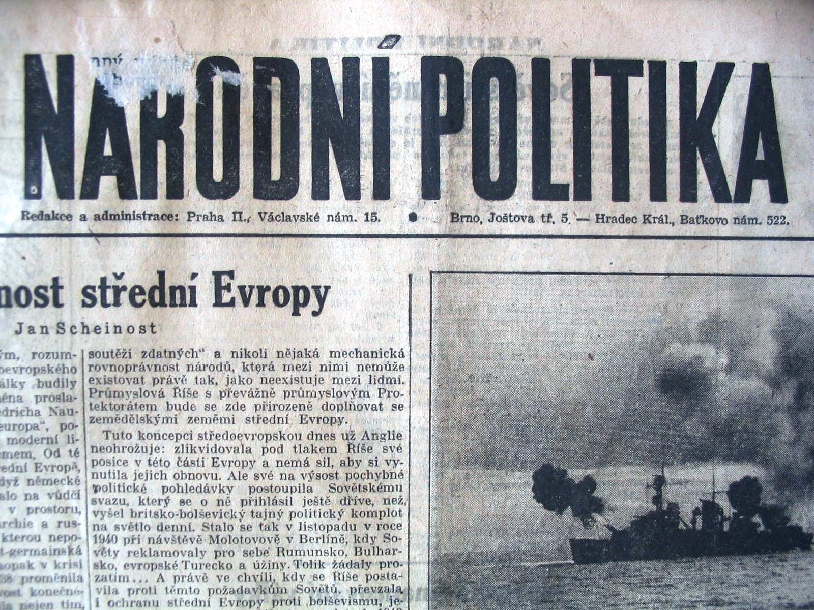 Obr. 40: Do Lidových listů psal už zkraje dvacátých let, ale jejich kmenovým redaktorem se stal až v roce 1929.