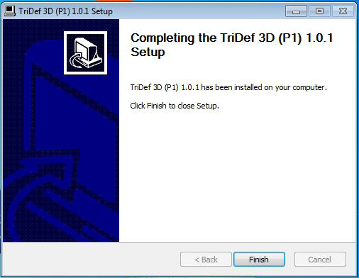4. Sledování 3D s použitím softwaru TriDef 3D 4.