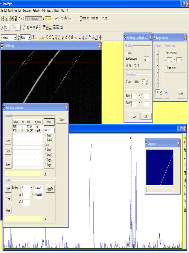 Zpracování software Visual Spec http://www.astrosurf.