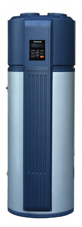 SINCLAIR OHŘÍVAČE TEPLÉ VODY OHŘÍVAČ TV SWH-35-300TSL SWH-35/300TL2 SWH-15/190T2 Objem zásobníku 180 L, 300 L Chladivo R134a šetrné k životnímu prostředí Dva pracovní režimy: ekonomický a el.
