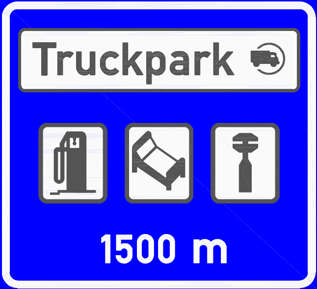 IJ 17a Truckpark IJ 17b Truckpark 21. V příloze č. 3 bodu 6 se doplňuje vyobrazení a název značky E 12 Jízda cyklistů v protisměru. E 12 Jízda cyklistů v protisměru 22.