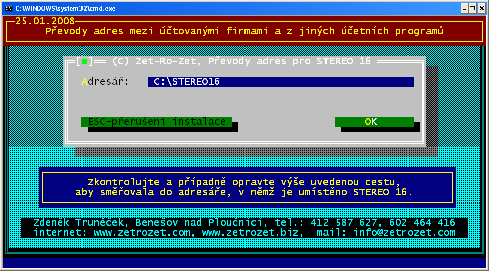 2. INSTALACE 2.1 INSTALACE Z DISKET, DISKU Modul se instaluje z diskety, resp. je možné jej instalovat z pevného disku, pokud instalační soubory zkopírujete do instalačního adresáře.