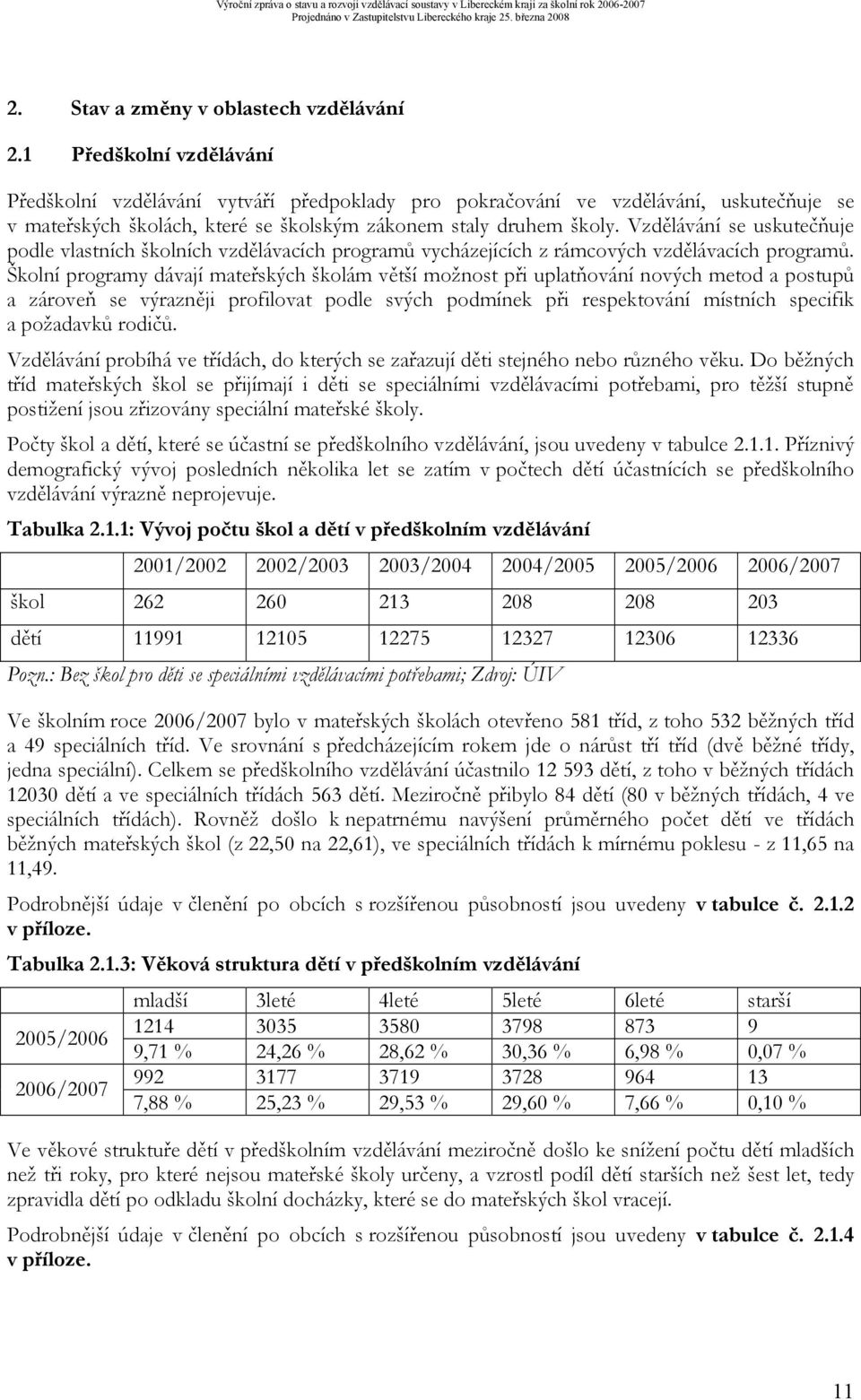 Vzdělávání se uskutečňuje podle vlastních školních vzdělávacích programů vycházejících z rámcových vzdělávacích programů.