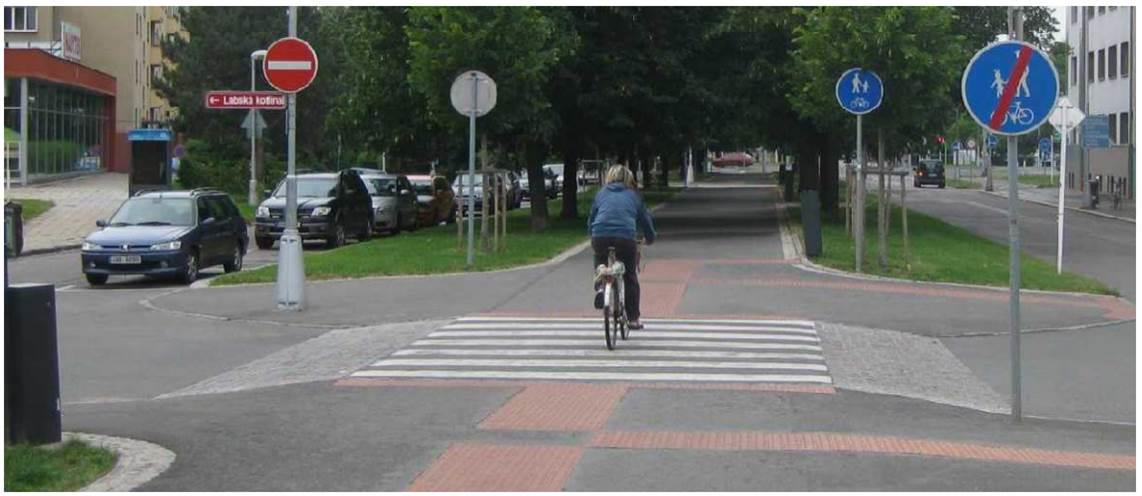 Hradec Králové - tady by měl cyklista podle zákona