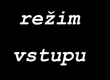 Režimy práce vi i, a, I, A, o, O, s, S, cx, C, R <ESC>, (^C) příkazový režim