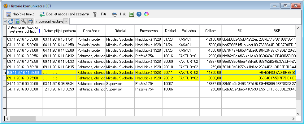 Maximální čas na odezvu serveru (s) - Hodnota v sec je čas pro komunikaci knihovny. Není-li nic zadáno (0,0), program pracuje hodnotou 2,5 sec. Dobu odezvy serveru je možné prodloužit.