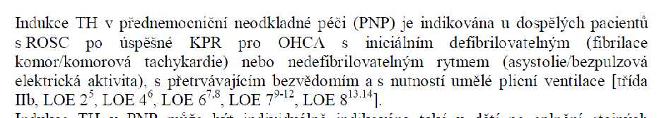 TH V PNP INDIKACE 61,5% indikovala v ČR TH bez ohledu na