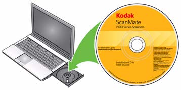 Nastavení Instalace softwaru 1. Vložte do jednotky CD-ROM instalační disk CD skeneru Kodak ScanMate i940.
