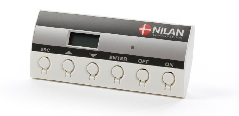 OVLÁDÁNÍ JEDNOTKY Rekuperační jednotka NILAN CT150 je pro český a slovenský trh dodávána s programovatelným ovladačem CTS 602 nebo CTS 150 (popis níže).