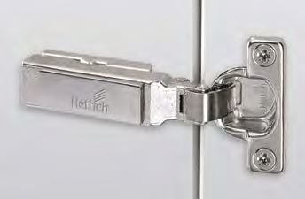 Miskový závěs s klipovou rychlomontáží Intermat 9924 pro dveře s dřevěným rámem Úhel otevření 95 Závěs s klipovou technikou Kvalita v souladu s EN 15570, úroveň 2 Pro tloušťku dveří 15-25 mm Průměr