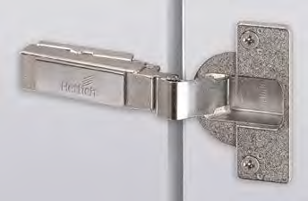 Miskový závěs s klipovou rychlomontáží Intermat 9935 pro tloušťky dveří do 43 mm Úhel otevření 95 Závěs s klipovou technikou Kvalita v souladu s EN 15570, úroveň 2 Pro tloušťku dveří 16-43 mm Průměr