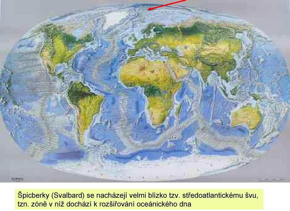 středoatlantickému švu, tzn.