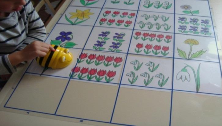 5 Počítame s včielkou Výchovno-vzdelávací cieľ: Vykonávať jednoduché operácie v číselnom rade od 1 do 10 (v spojitosti s manipuláciou s predmetmi alebo hračkami).