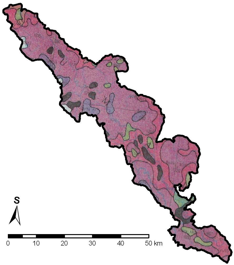 se mohlo jednat o povrch kamenných moří, který může mít též charakter strukturních půd (Encyclopedia of Geomorphology, 2004) - viz kapitola 4.