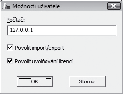 Vyhledání správce licencí na síti nastavení pro klienta Na počítači, kde je instalován lokálně CADKON-TZB, který bude využívat plovoucí síťovou licenci je nutné provést následující nastavení.