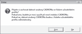 7. V dialogovém okně nastavte, které profesní moduly chcete exportovat. Domácí licence CADKONu-TZB V rámci platného CADKON subscription programu (CSP) máte možnost zažádat o tzv.