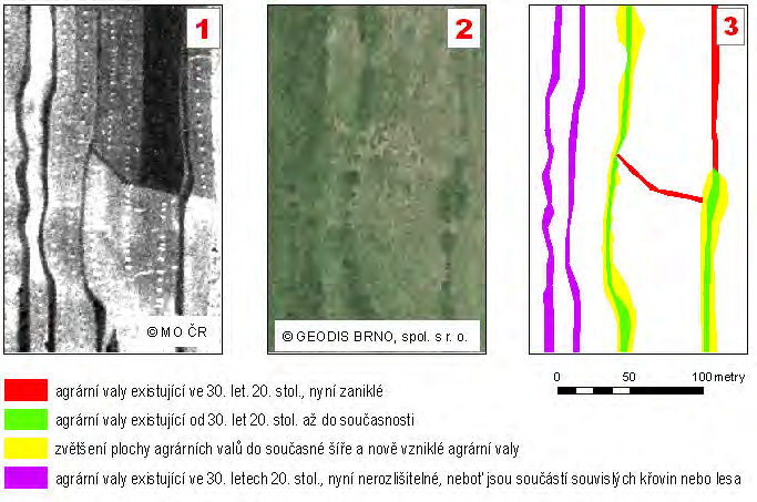 Výsledky Vizuální srovnání vybraných lokalit ve sledovaném území Zpracované letecké snímky již sami o sobě poskytují názornou představu o vývoji krajiny.