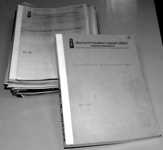 které byly odebrány mimo OKR (jihomoravský lignit, severočeská hnědá uhlí, černá uhlí kladenského černouhelného revíru), celkem 8 vzorků. 2.