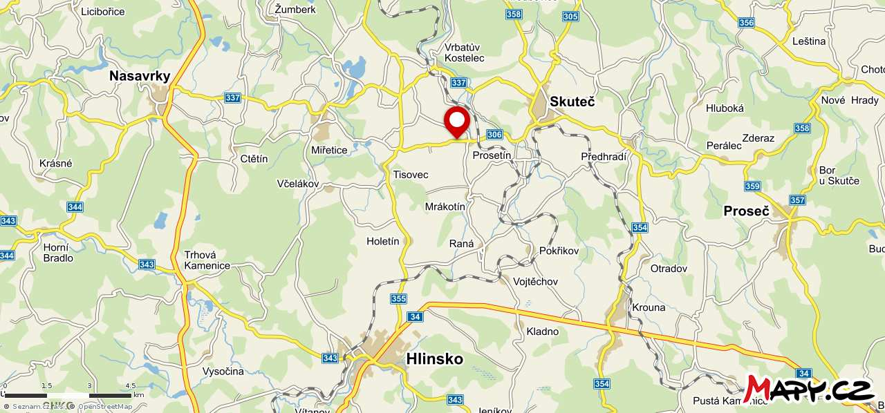 OZN.: oceňované pozemky v k.ú. Prosetín u Hlinska, okr. Chrudim.