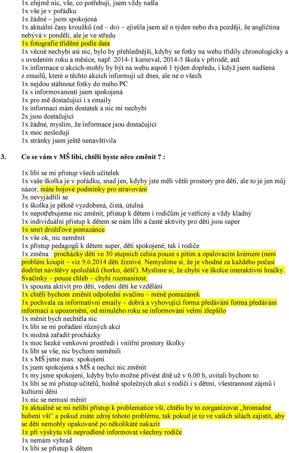 2014-1 karneval, 2014-5 škola v přírodě, atd.