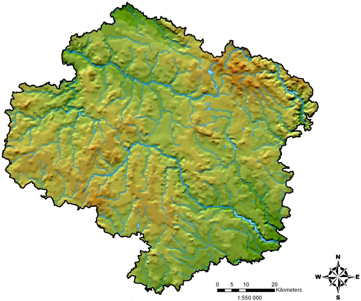 2 Charakteristika území 2.1 Geografické údaje 2.1.1 Kraj Vysočina Celé území Kraje Vysočina leží v oblasti Českomoravské vrchoviny.