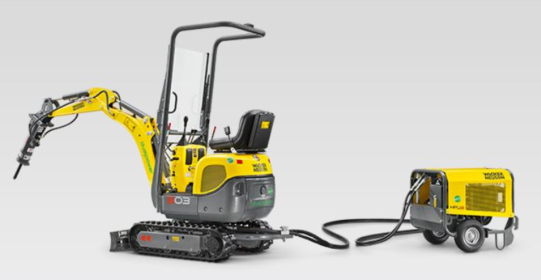 Str. 48 Wacker Neuson 803 dual power Tento stroj je inovativním řešením běžné verze minibagru 803.