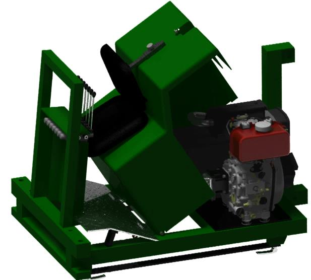 Str. 70 Obrázek 7.20 Kryt motoru ve vyklopené poloze 8. Hydraulický obvod a hydraulické prvky minibagru Hydraulická soustava je tvořena jednoduchým otevřeným obvodem.