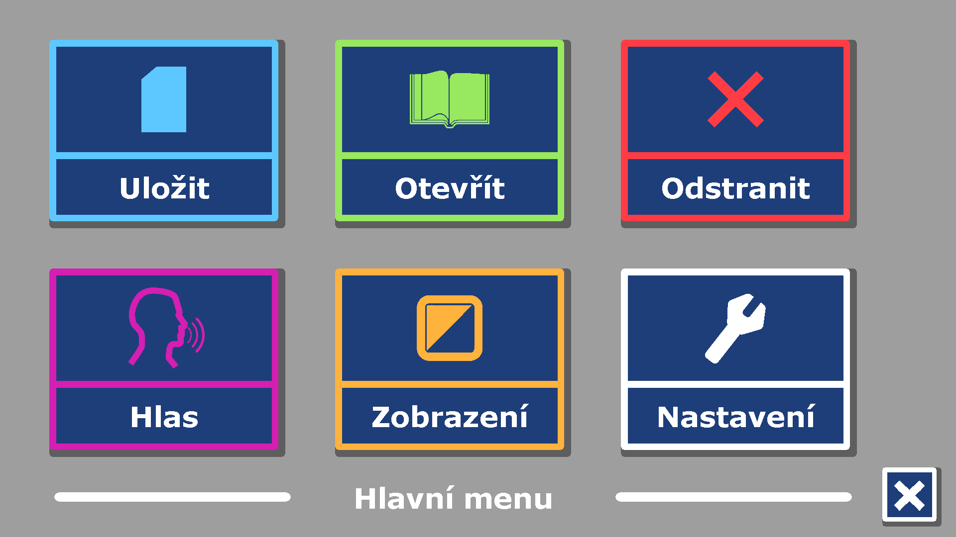 Nejmenší zvětšení je v náhledu s očíslovanými kroužky. Klepnutím na ikoně lupy mezi oběma tlačítky + a - rychle přepínáte mezi náhledem a zvětšeným pohledem s naposledy použitým zvětšením.