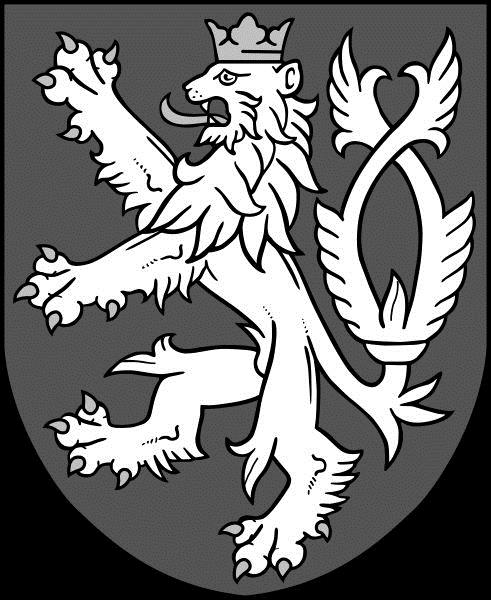 10. Který z těchto státních symbolů České republiky je na obrázku? A) Státní vlajka. B) Malý státní znak. C) Velký státní znak. D) Vlajka prezidenta republiky.