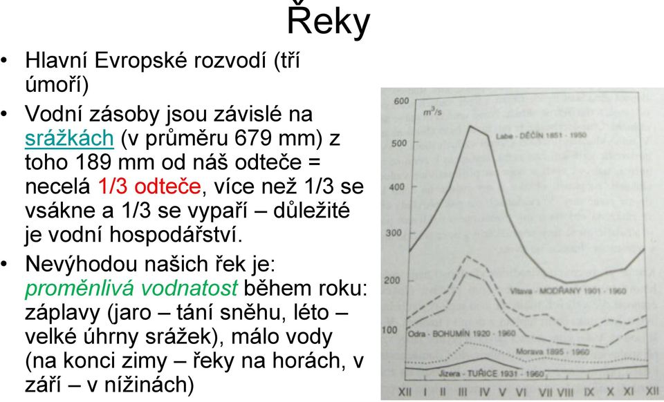 důležité je vodní hospodářství.