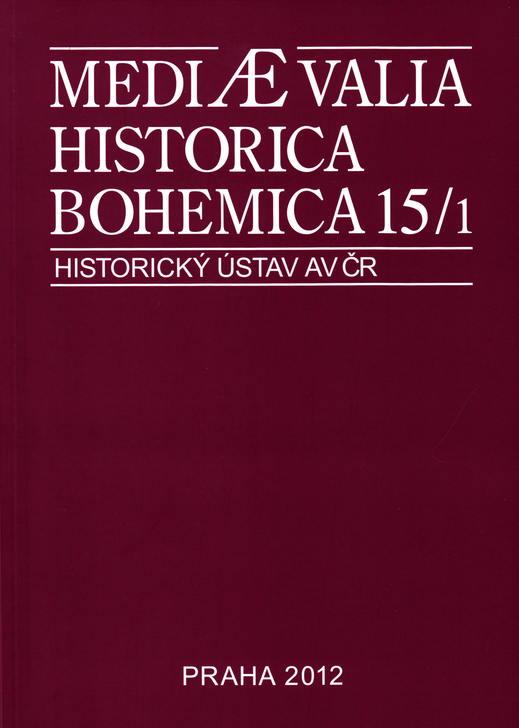 Zitierhinweis Tomášek, Jan: Rezension über: Magdalena Moravová (Hg.): Helmold z Bosau, Kronika Slovanů, Praha: Argo, 2012, in: Mediaevalia Historica Bohemica, 16 (2013), 1, S.