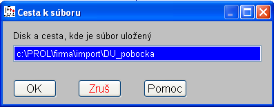 s názvom spájanie mesačných daňových prehľadov : Ďalej musíte mať uložené xml súbory, ktoré vám poslala pobočka do samostatného adresára (napr. c:\prol\firma\import\du-pobocka).