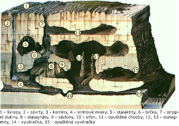 Obrázek č. 5: Krasový systém (zdroj: Google obrázky) 1.1.6.