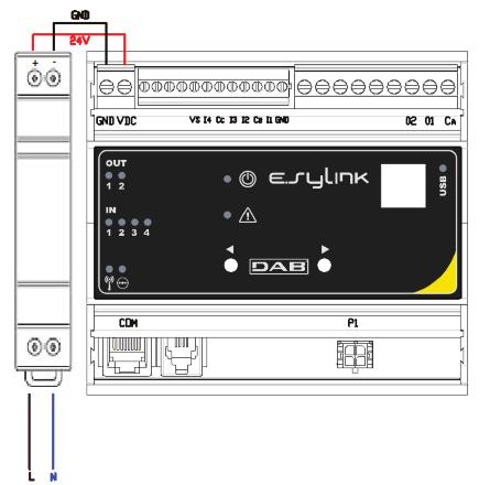 2- INSTALACE E.SYLINK musí být instalován v uzavřených prostorách, není vhodný pro venkovní instalace nebo instalace v místech s vysokou úrovní vlhkosti. Před připojením E.