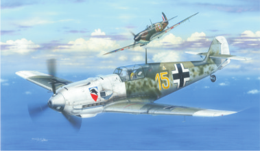 Bf 109E-3 GERMAN WWII FIGHTER 1:48 SCALE PLASTIC KIT 82 intro No other aircraft of the German Luftwaffe is so intimately connected with its rise and fall in the course of the Second World War than