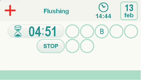 7.5. Automatický cyklus mytí nástrojů (FLUSHING) Popis systému.