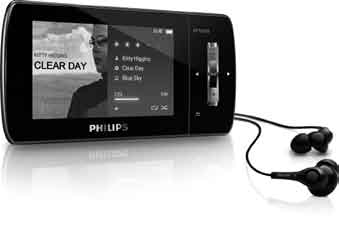 Philips GoGear audio player CZObsah balení Sluchátka Kabel USB Pouzdro Quick start guide CD-ROM Stručný návod k rychlému použití *