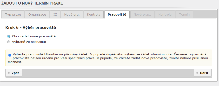 Krok 5 - Kontrola organizace Zkontrolujte si vámi vyplněné údaje (případně proveďte návratem k předchozímu kroku opravu), pokud je vše v pořádku, pokračujte dále.