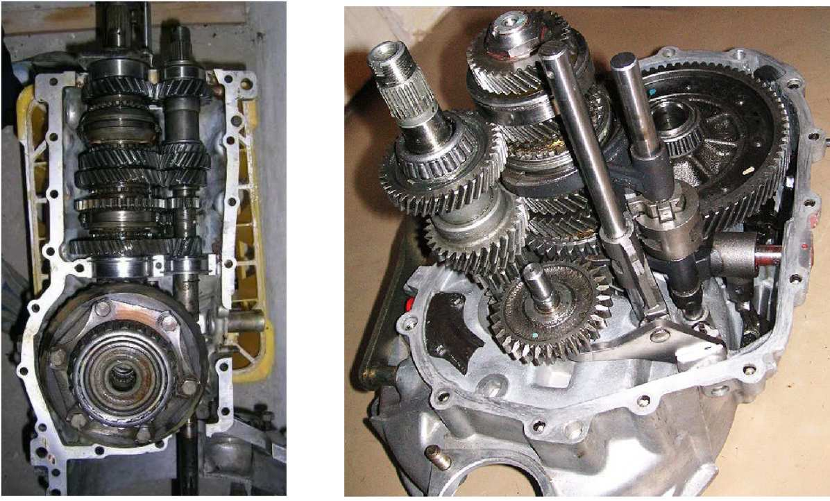 METODIKA PŘESTAVBY mechanismem spojky. Je-li součástí převodovky i stálý převod s diferenciálem, jedná se o tzv. blokovou konstrukci.